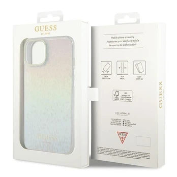 Dėklas Guess IML Faceted Mirror Disco Iridescent   iPhone 15 - multicolored