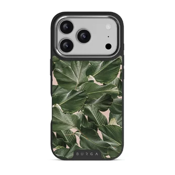 So Lush - Bannana Leaves iPhone 17 Pro Case, Elite Dark (MagSafe) / Silver