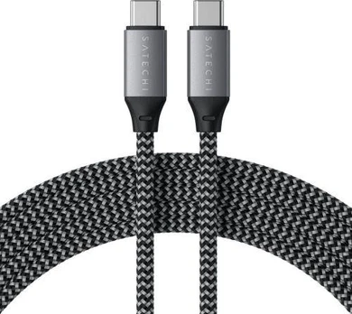 USB kabelis Satechi USB-C - USB-C 2 m Juodas (ST-TCC2MM)