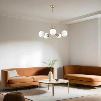 Chandelier, Opviq, Nevada, White Auksas