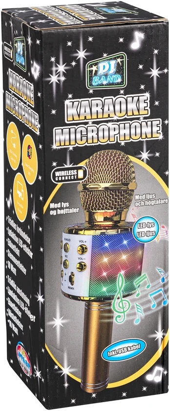 DJ Band - Karaoke Microphone Gold (71240)