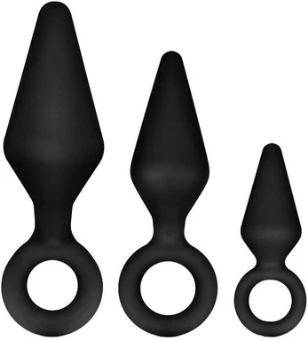 Blush Novelties Anal Adventures Platinum Silicone Plug Set 3 Sizes