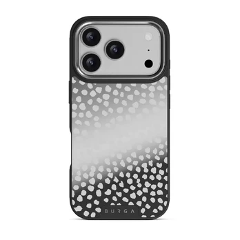 Night Sky - Dotted iPhone 17 Pro Case, Elite Mirror Dark (MagSafe) / Silver