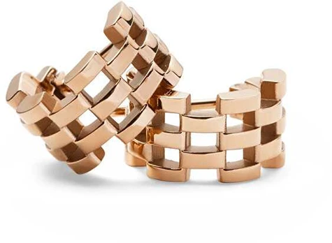 Daniel Wellington Stylish bronze earrings 5-Link DW00400960