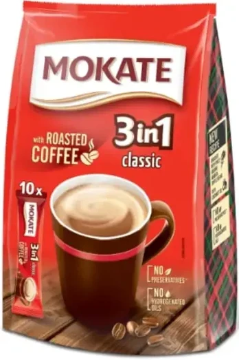 Kavos gėrimas MOKATE 3in1 Classic, maišelyje 10 x 17g