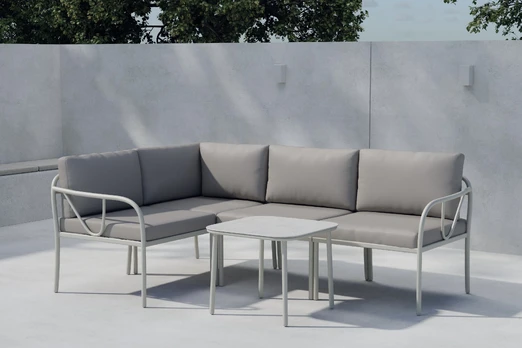 Hydra Corner Sofa Set - Greige / Beige