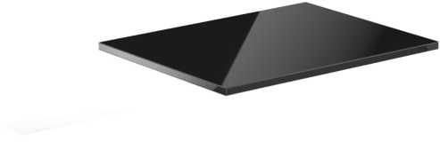 Mexen Uni vonios spintelės stalviršis, 50 cm, Juodas glossy