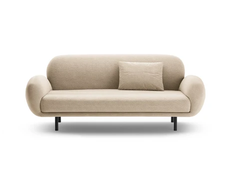 Boucle Sofa, "Poppy", 2 Seats, 178x72x82, Beige