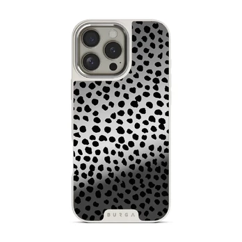 Almond Latte - Cute iPhone 16 Pro Case, Elite Mirror Light (MagSafe) / Silver