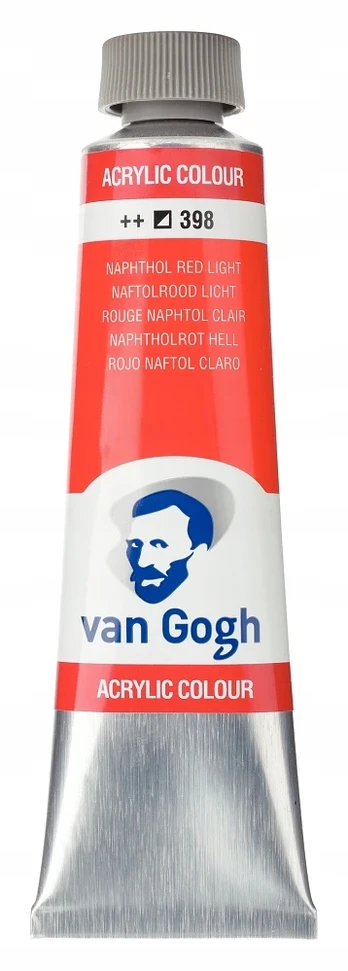 Akriliniai dažai Van Gogh 40ml, 398 Naphthol Raudona Light