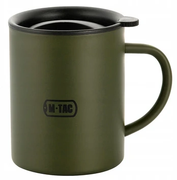 Terminis puodelis M-tac su dangteliu 400 ml Nerūdijantis plienas Olive