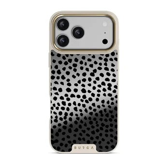 Almond Latte - Cute iPhone 17 Pro Max Case, Elite Mirror Light (MagSafe) / Gold