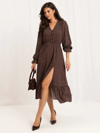 Italy Moda Sukienka-MI-SK-1061.86-ruda