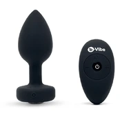 B-Vibe - Vibrating Jewel Plug M/L Black Diamond Analinis kaištis kaina