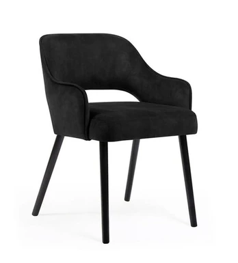 Valgomojo kėdė Wood Garden Mercy Plus, juoda