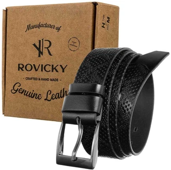 Odinis vyriškas juoda dirželis — Rovicky