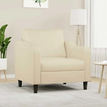 Sofa Krėslas, kreminės spalvos, 60cm, audinys