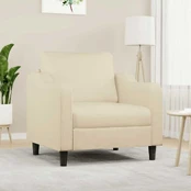 Sofa Krėslas, kreminės spalvos, 60cm, audinys kaina