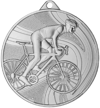 Detal Medal sidabrinė- kolarstwo - medal plieno