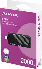 SSD Disk External SC735 2TB U3.2C 1000/1000MB/s Grey