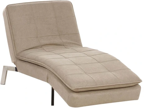 Sofa Beliani Šezlongas LOIRET smėlio spalvos