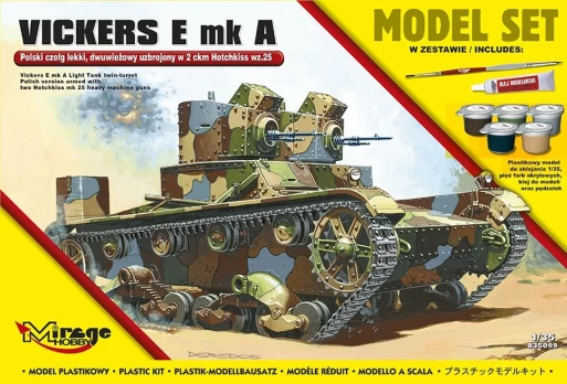 Mirage Plastikinis modelis Polish Light Two-Boret Tank