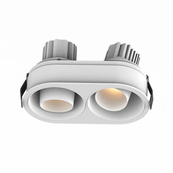 Įleidžiamas LED Šviestuvas 2x10W 3000K Matinis Baltas