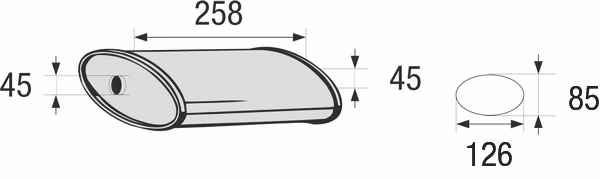 Vidurinis duslintuvas, universalus BOSAL 248-059