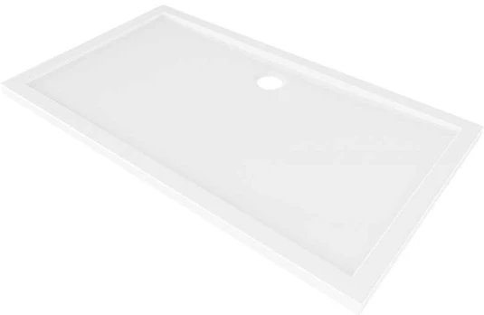 Dušo padėklas Mexen Flow Slim, stačiakampis, 95 x 150 cm, Baltas gloss