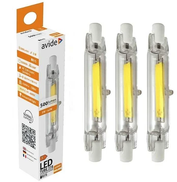 Avide LED lemputė 5W R7S 78mm 4000K 3vnt