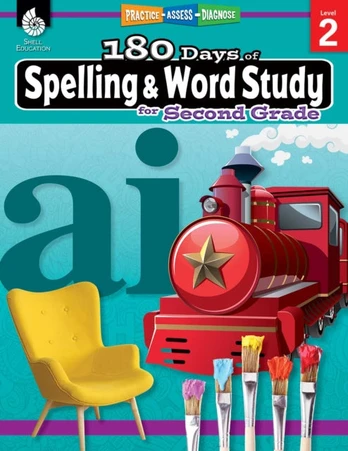 180 Days™: Spelling and Word Study for Second Grade, Practice, Assess, Diagnose