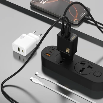Dudao A27 MaxC 35W Wall Charger + USB-C Cable - Baltas