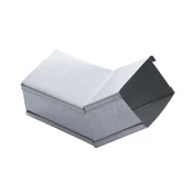 Pusalkūnė Semi-Elbow, 8 cm, metalas, pilka kaina