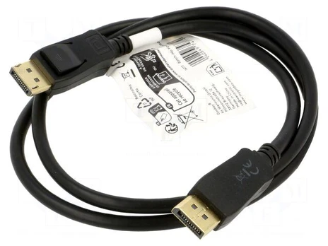 Cable | DisplayPort plug,both sides | PVC | 1m | black | Core: Cu