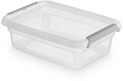 Moxom Basestore container with lid and clips, 14x19x6 cm 1 L