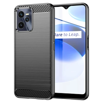 Dėklas Carbon Realme C35 Juodas