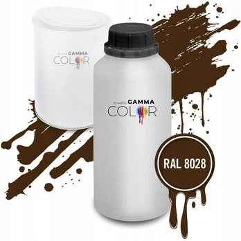 Ral 8028 akriliniai dažai/lakas akrilinis matinis, 1l