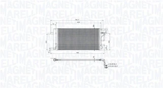 Kondensatorius, oro kondicionierius MAGNETI MARELLI 350203105200
