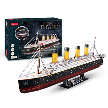 CUBIC FUN CUBICFUN 3D dėlionė su LED apšvietimu „Titanic“