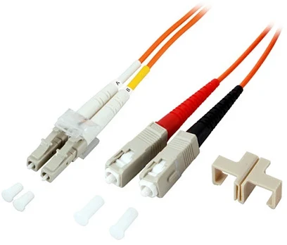 Efb Elektronik EFB Duplex Patchkabel LC-SC OM2 10m LSZH 2mm oranžinis