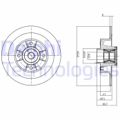 Stabdžių diskas DELPHI BG9028RS kaina