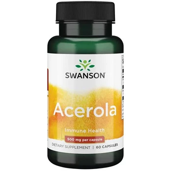 Acerola ir vitaminas C, 60 kapsulių