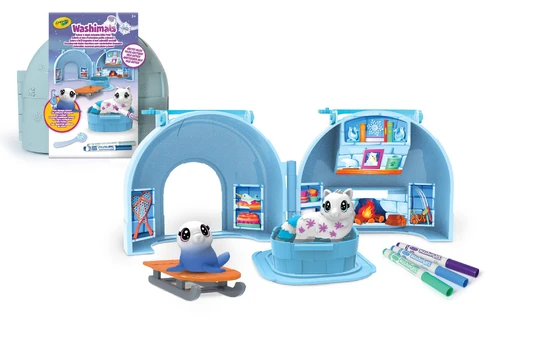CRAYOLA kūrybinis rinkinys Washimals Arctic Adventures - Igloo, 74-7477
