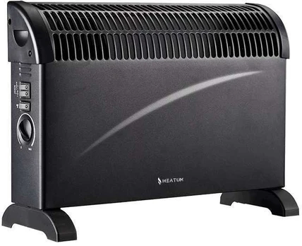 Konvekcinis šildytuvas (elektrinis radiatorius) Heatum THERMA H2000 Juodas