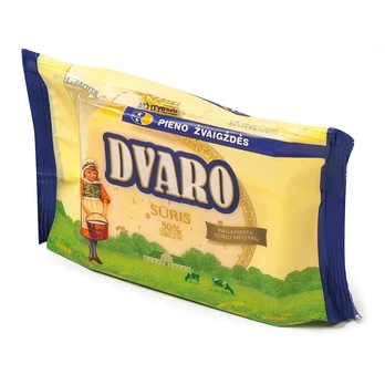 Puskietis fermentinis sūris DVARO, 50% r.s.m., 240 g