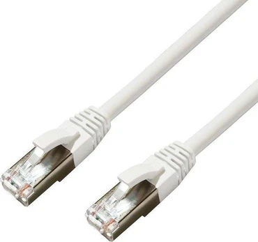 MicroConnect CAT6A S/FTP 15m Baltas LSZH