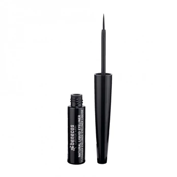 BENECOS NATURAL akių kontūro skystis su plunksnele, 3 ml (black)