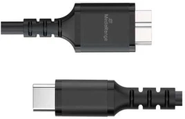 MediaRange Ladekabel Micro-B auf USB-C USB 3.0, 0,5m, sw