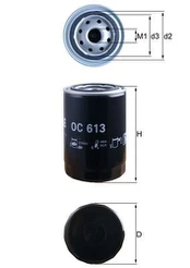 MAHLE OC613 Alyvos filtras