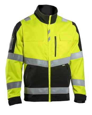 Jacket 6133 stretch hi-vis CL2, yellow/black XL, Dimex